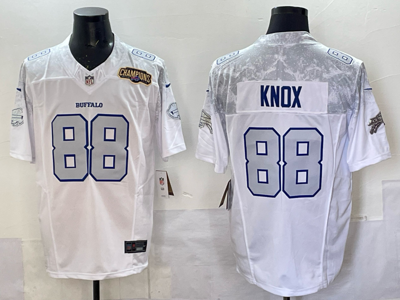 Men Buffalo Bills #88 Knox Nike White 2025 Rivalries Collection Limited NFL Jersey 002->buffalo bills->NFL Jersey